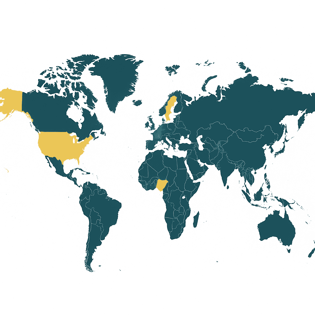 Global reach - Active in 50+ countries